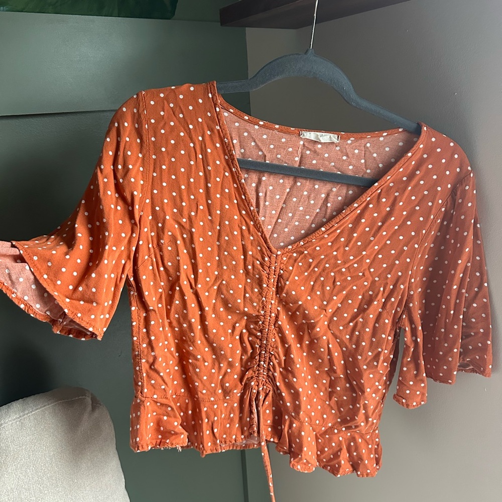 Altar'd State Polka Dot Blouse